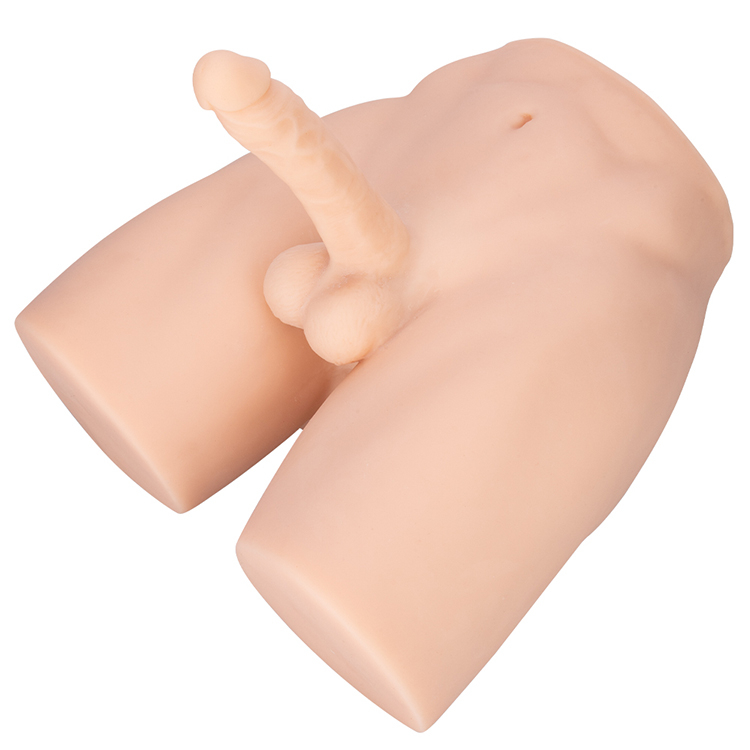 Half Body Male Dildo Torso Sex Toy Soft Female Masturbator Doll