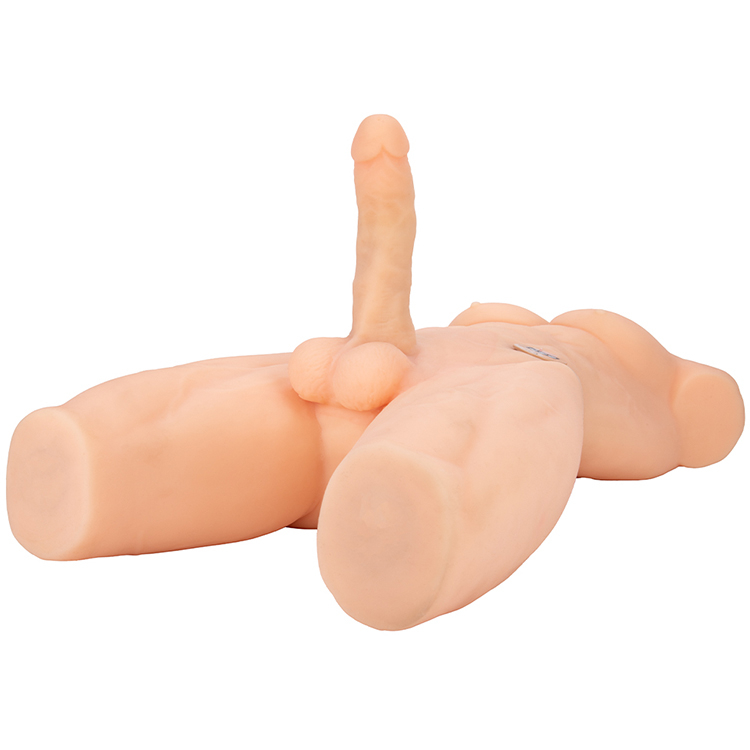 Vibrating Half Body Male Torso With Big Dildo for Woman Man Gay