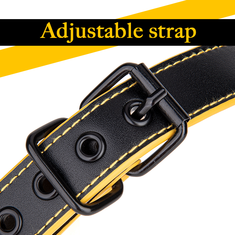 7PCS Luxury Yellow PU Leather Bondage SM Toys Kit Handcuffs Anklecuffs Blindfold Mouth Gag Collar and Spanking Whip for Adult BDSM Play