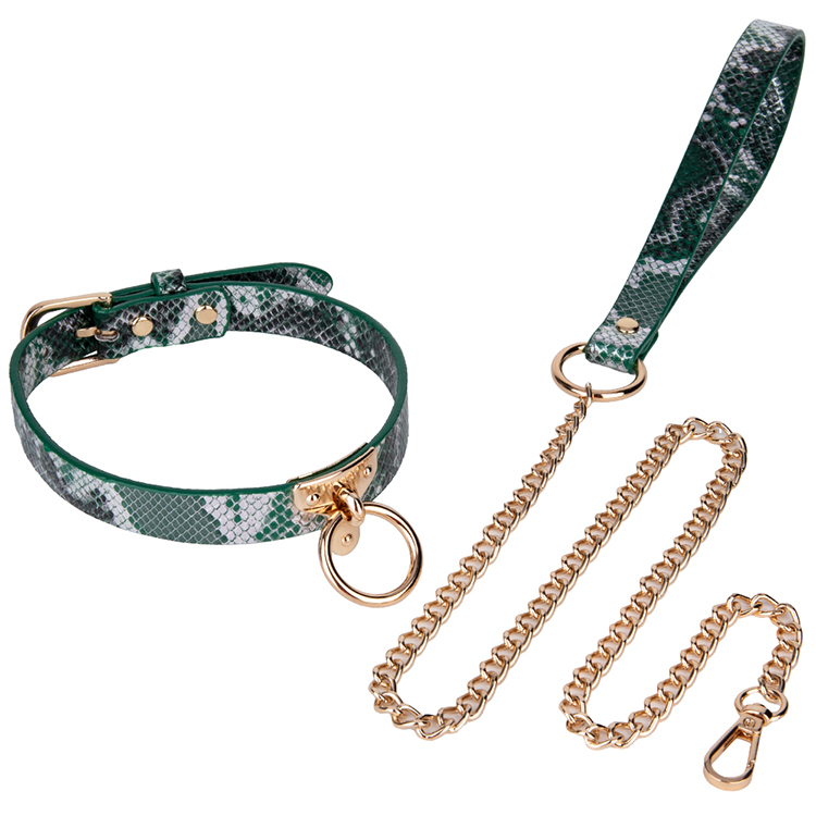 Female Collar and Chain Bondage Kit: Gothic BDSM Set Carnival Punk Gift for Couples' Games