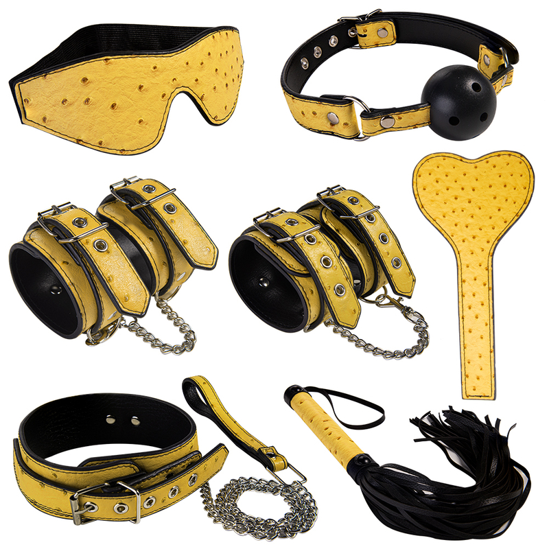 7PSC BDSM Professional Bondage Suits and SM Kits Designed for Discerning Adult Toy Suppliers