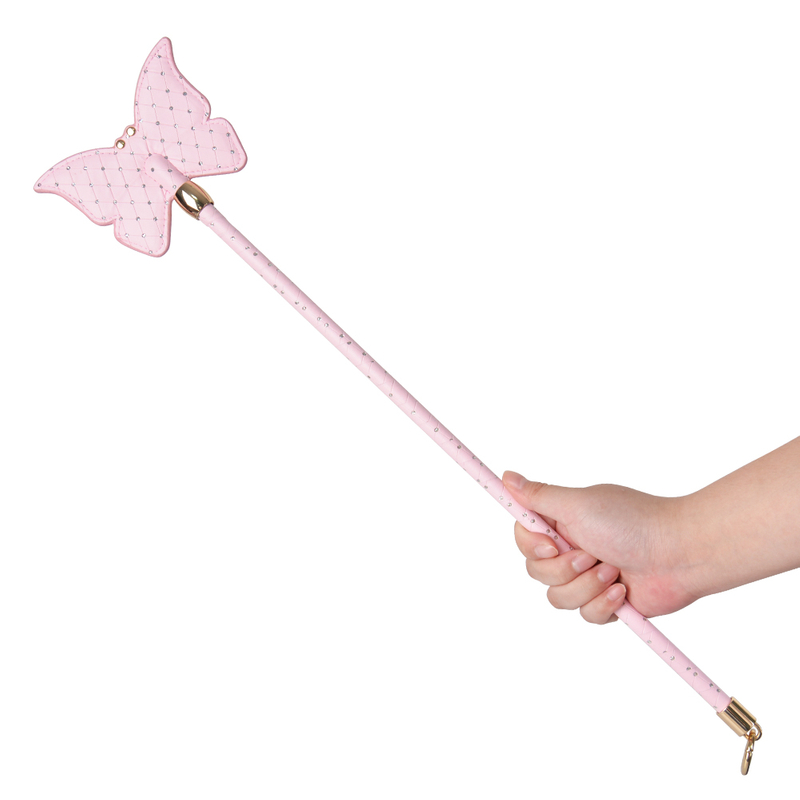 Novelty Butterfly Shaped Bdsm Bondage Spanking Paddle with Rhinestone Decoration Adult Sex Toy