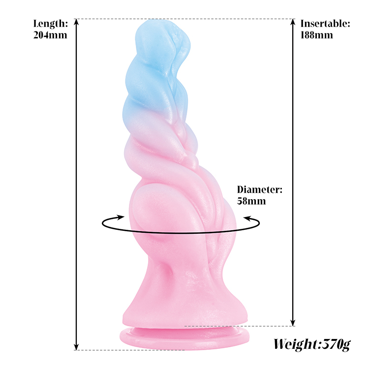 High Quality Pink Silicone Prostate Massager Dildo with Monster Design for Ultimate Erotic Stimulation