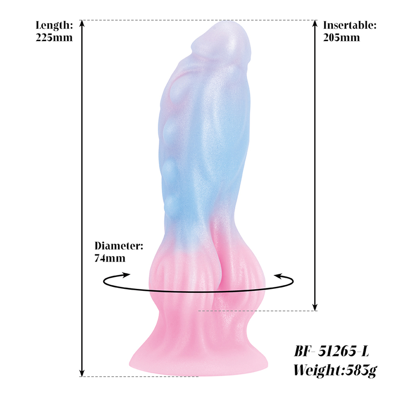 Strong Suction Cup Knot Dildo Huge Alien Animal Anal Plug for Women's Fantasy Adventure