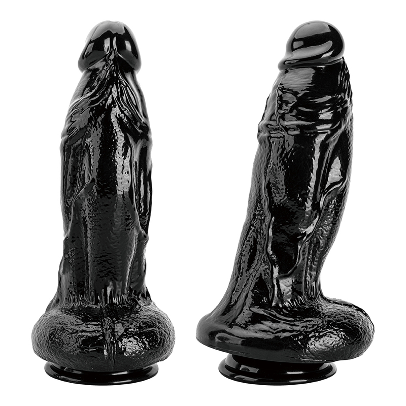 King Size Black Dildo Lifelike PVC Penis for Women's Pleasure