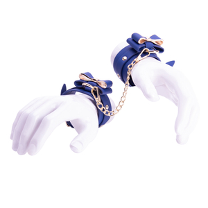 Customized BDSM Bundle for Adult Fetish Games Featuring Advanced Restraint and Handcuffs in the Lacan Blue Kit