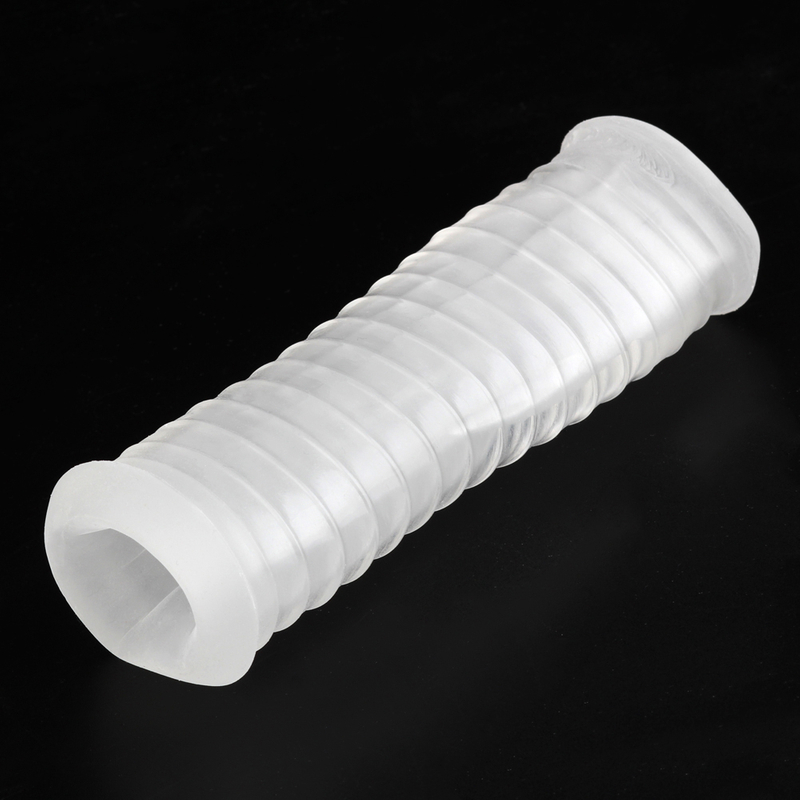 Penis Girth Enhancer TPE Cock Sleeve Ultra Stretchy Ball Stretcher Condom Enlarger