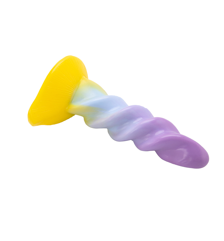 Fantasy Penis Unicorn Rainbow Silicone Suction Cup Dildo