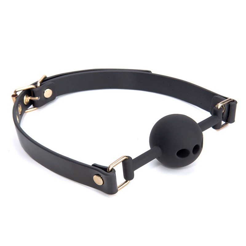 Ball Mouth Gag with Air hole and Adjustable Belt