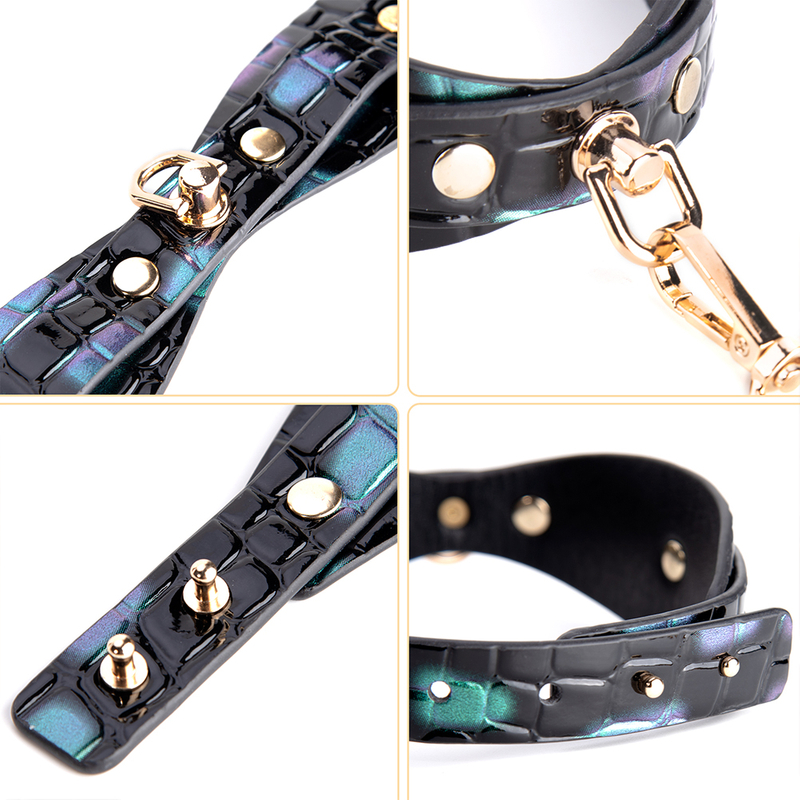 Women Roleplay Luxury Collar and Sex Toys Adjustable Slave Restraints Adult Products SM Bondage Collar for Couples