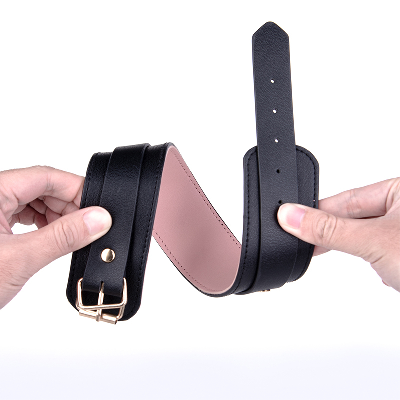 SM Games Women Leather Neck Collar Bondage Sex BDSM Collar Necklace Choker