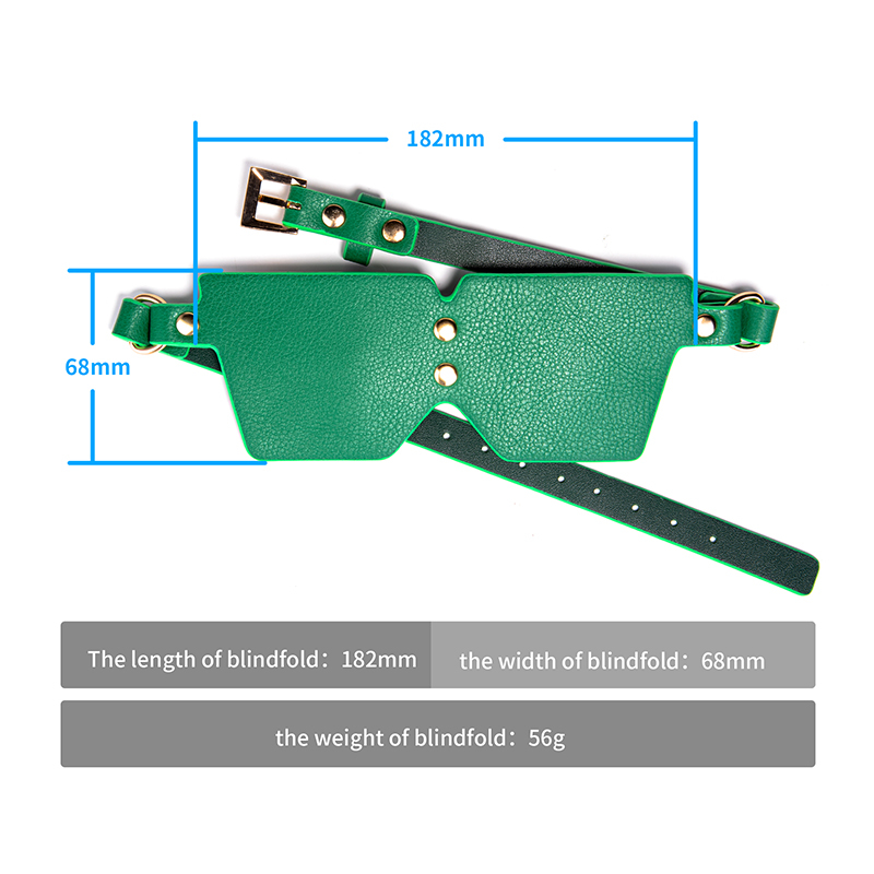 Fetish PU SM Blindfold Couple Adult Tool For Edgy Woman