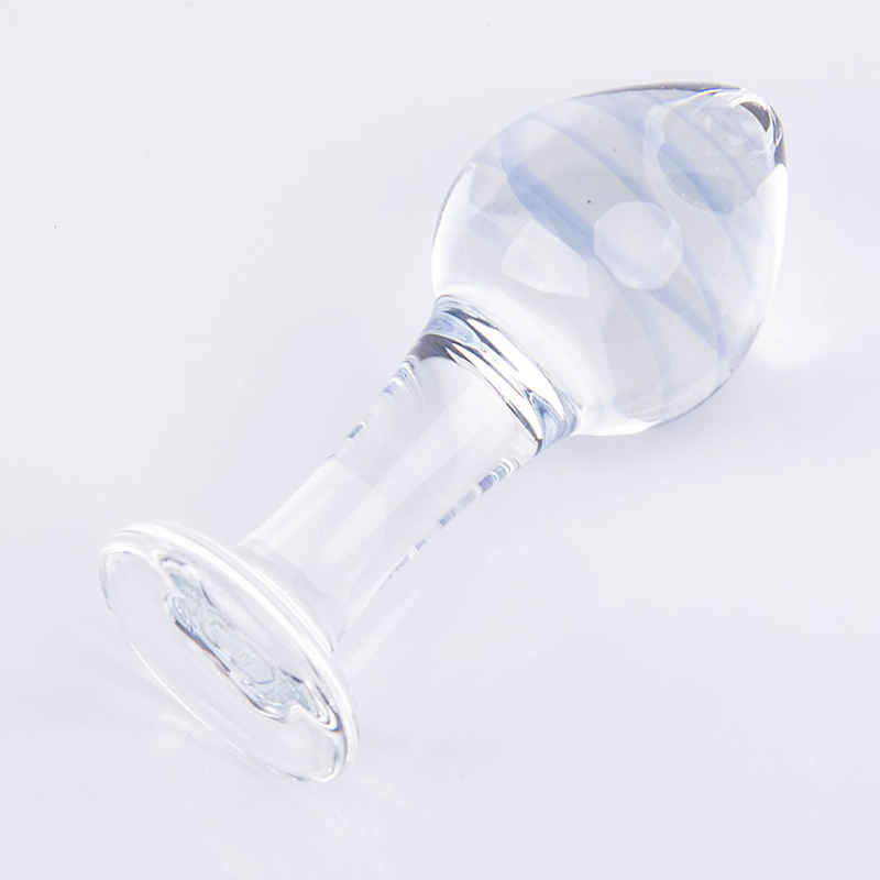 Small Adult Crystal Glass Diamond Inlaid Anus Expander Large Anal Plug