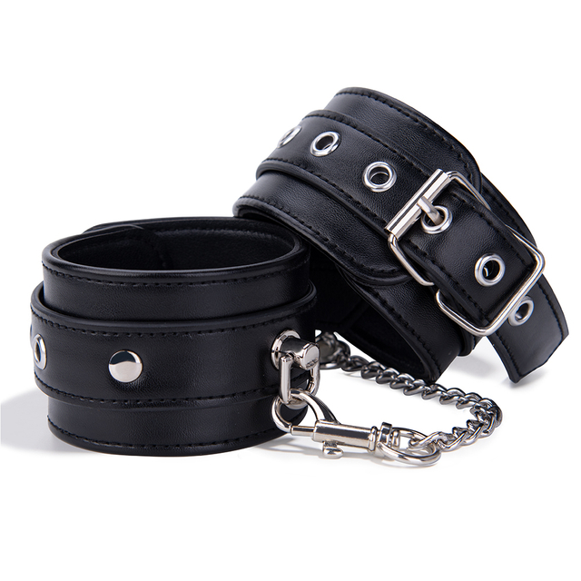 SM Products Restraints for Sex Toy for Woman BDSM with Pu Leather Handcuffs SM Kit Adult Sex Bondage for Couples