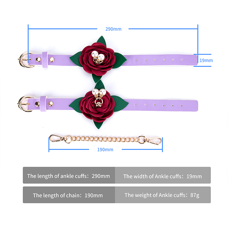 Bondage SM Handcuff and Foot ankle cuffs bracelet Restraints for Sex Games Restraint with Adjustable Buckle Style