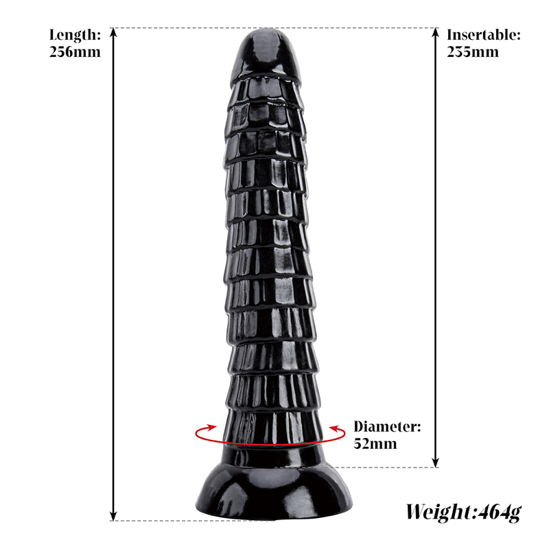 Long Black Dildo with Thick Girth for Gay and Couple Anal Play Body Safe Material Huge Penis Design