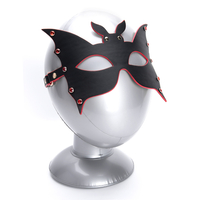 High Quality Leather Self Bondage Blackout Mask SM Adult Game Eye Mask for Couples' BDSM Restraint Play Bondage Set