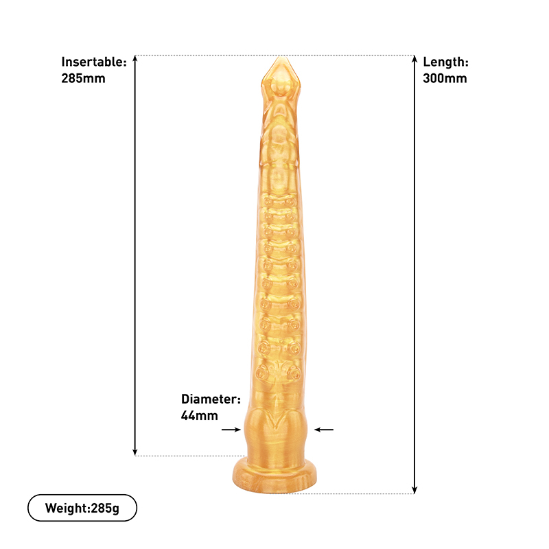 Lifelike Soft PVC Anal Dildo for Beginners Long and Slender Allotype with Strong Suction Cup