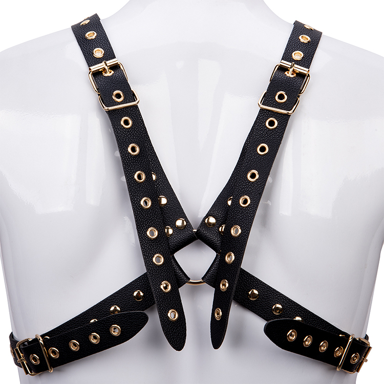 Erotic Adult Sex Toy Leather Lingerie Self Back Body Restraint Set SM Bondage Couple Bdsm Harness for Male