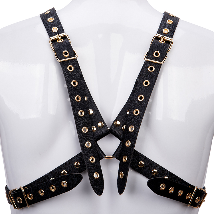 Erotic Adult Sex Toy Leather Lingerie Self Back Body Restraint Set SM Bondage Couple Bdsm Harness for Male