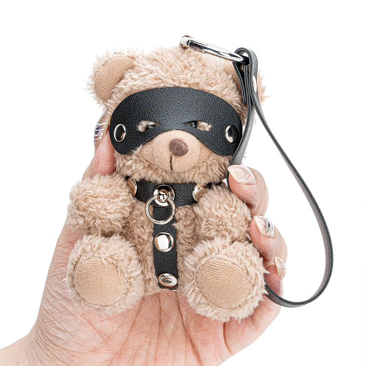Key Chain PU Leather BDSM Bear Harness Bear