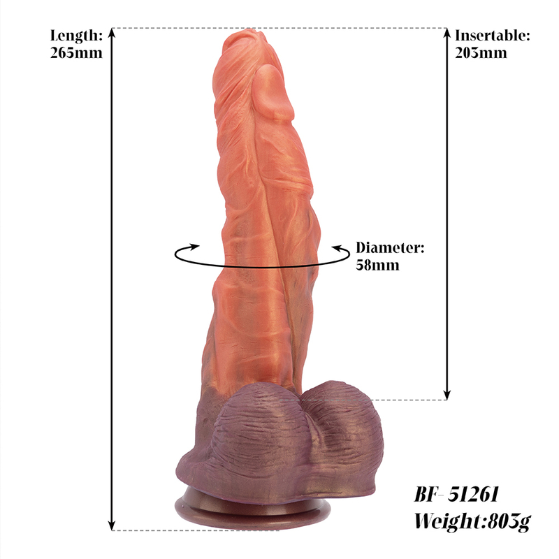  Silicone Realistic Granular Sensation Penis Dildo For Adult