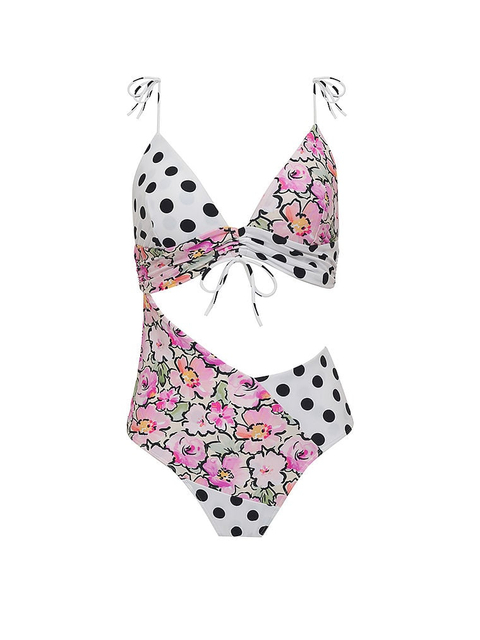 Maillot de bain à motif de fleurs