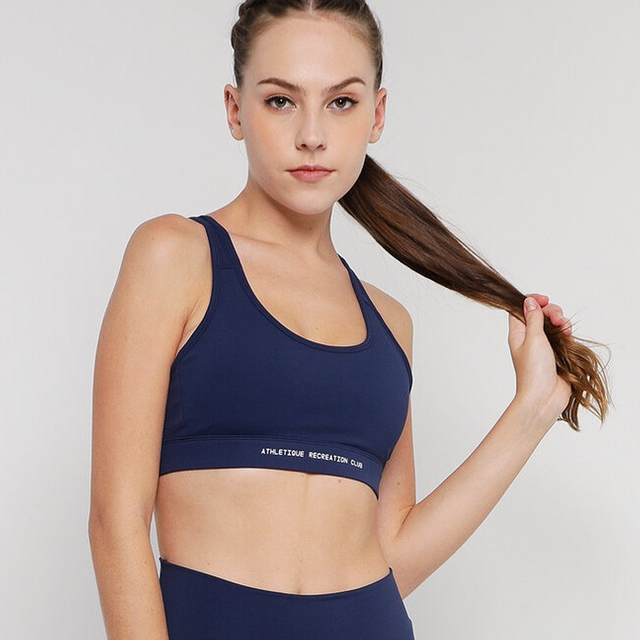 Soutien-gorge de sport bleu pour femme