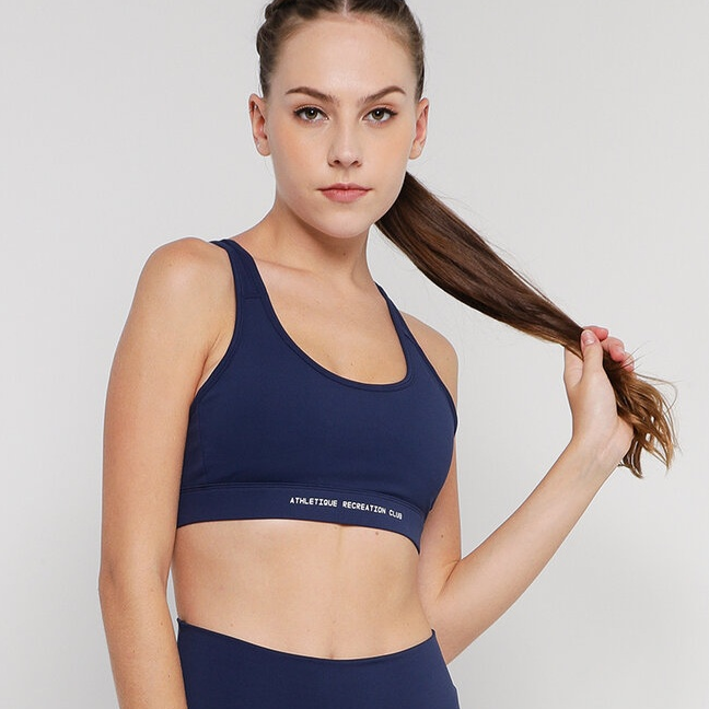 Blue Sports Bra Lady