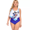 Traje de baño tankini modesto con mariposas 