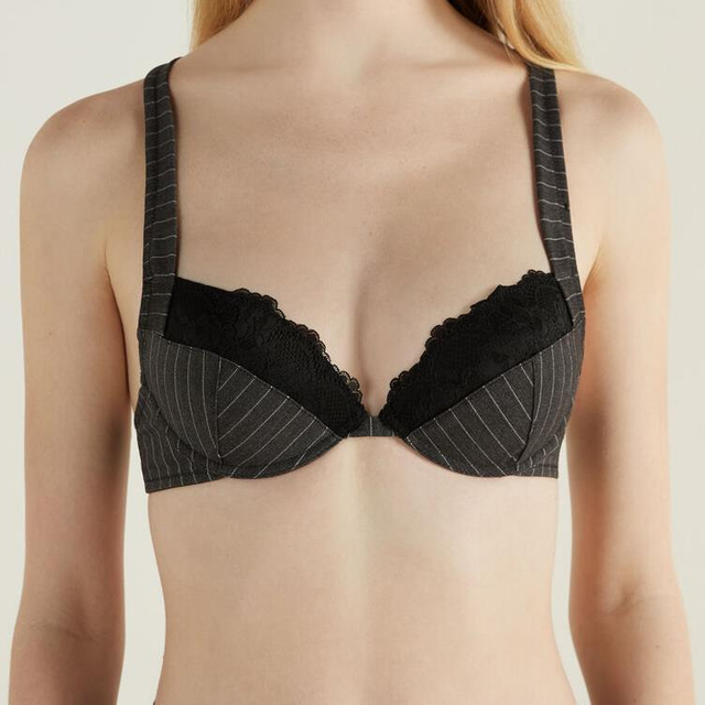 Soutien-gorge élégant à fines rayures pour femme