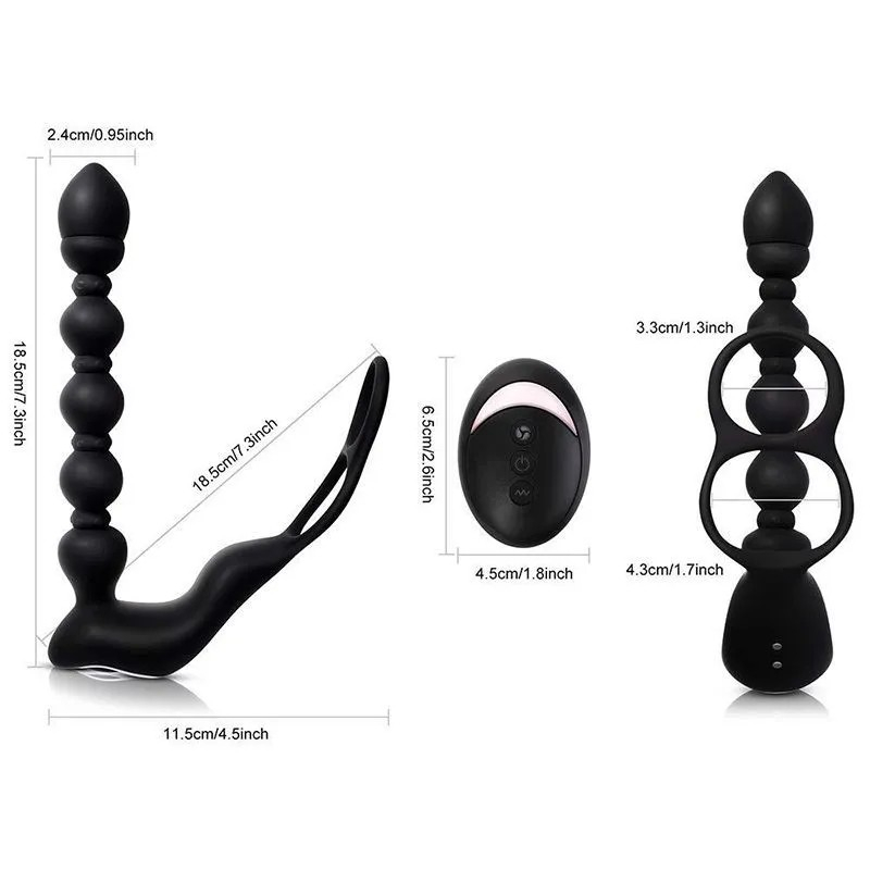 Ergonomic Prostate Stimulator with Remote Control