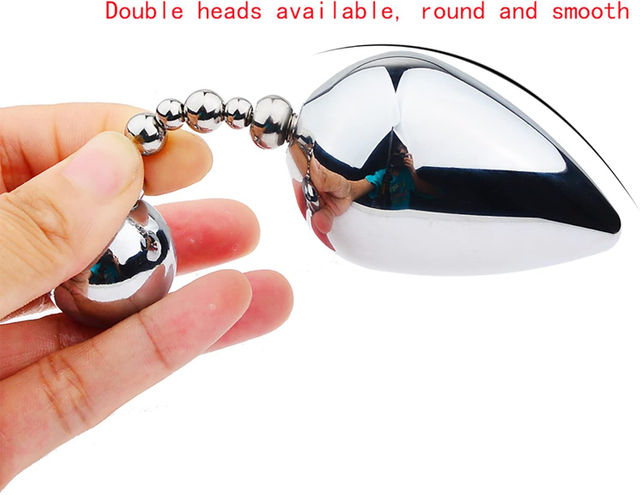 Metal Double-headed Anal Plug 