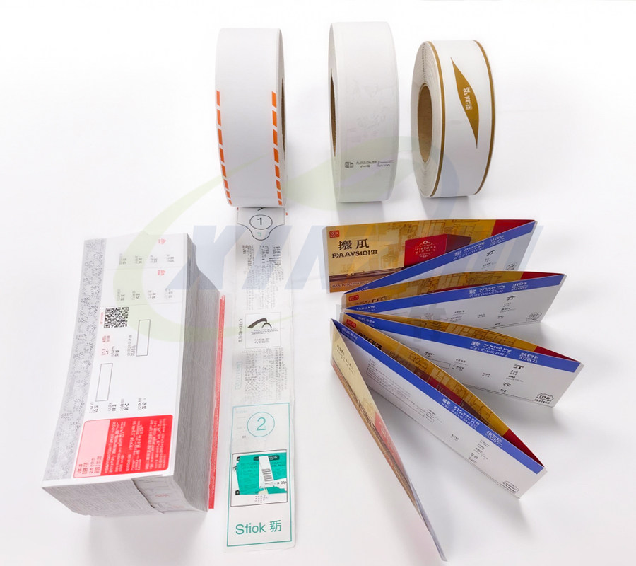 direct thermal linerless labels Direktthermo-Linerless-Etiketten
