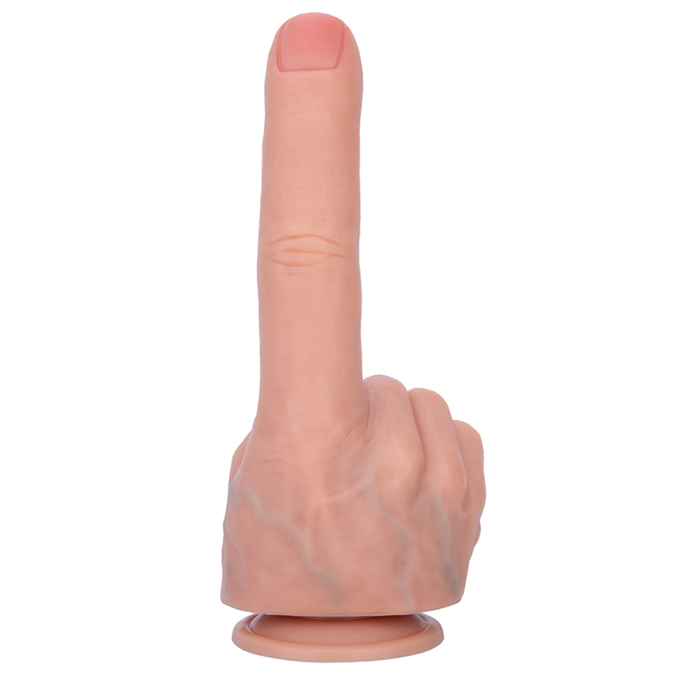 Big Finger Safe Material Silicone Adult Dildo for Woman