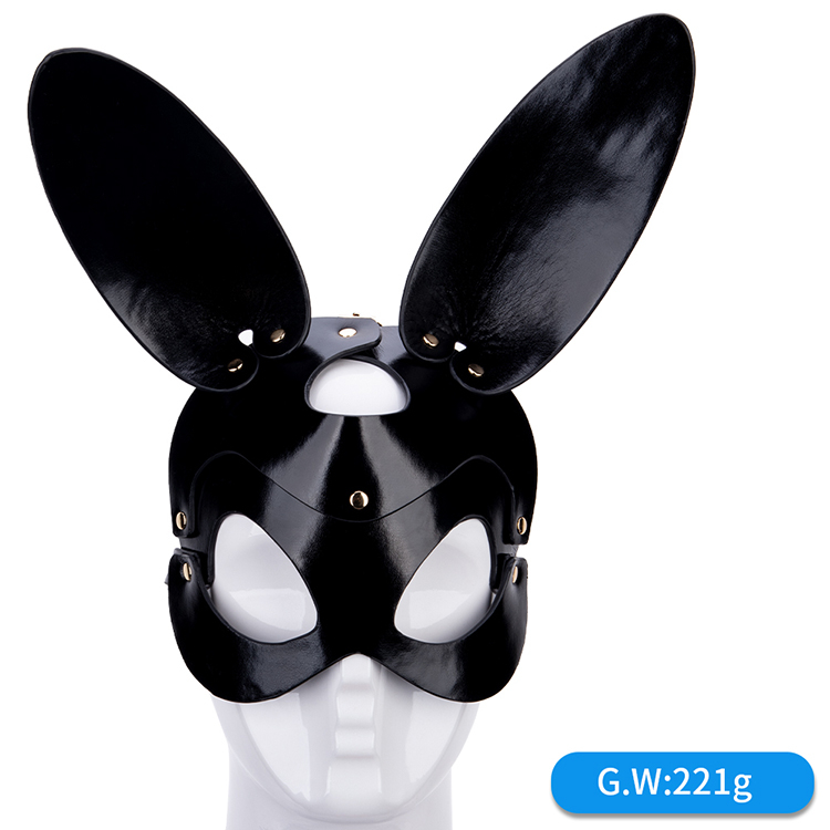 Sexy BDSM Bondage Restraint Set Rabbit Eye Mask Blindfold for Erotic Play