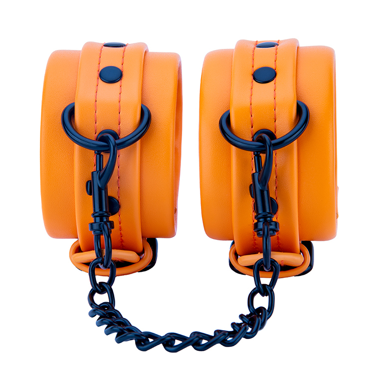 BDSM PU Leather Handcuffs Professional Restraint Toys for Adult SM Bondage Play