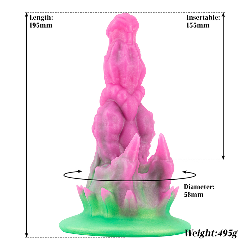 The Ultimate Beast Thick Monster Dildo with Strong Suction Cup and Knot for Intense Fantasy Play