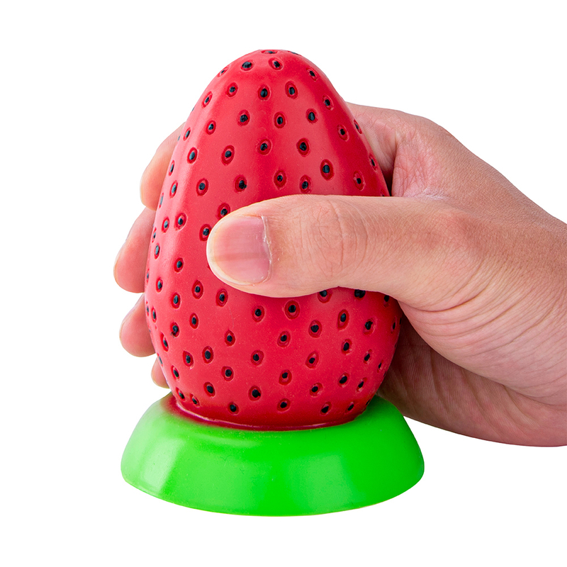 Cute Silicone Butt Plug in Strawberry Shape Shapes Prostate Massager and Masturbation Toy for Men and Women