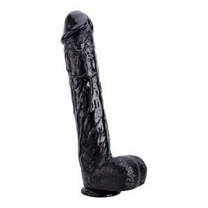 Adult Shop for Huge Realistic Soft Skin PVC Black Dildo Body Safe Female Masturbation Sex Toy