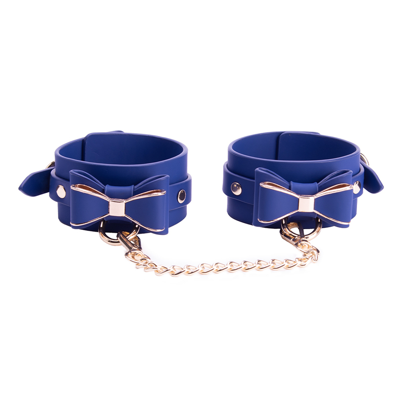 Customized BDSM Bundle for Adult Fetish Games Featuring Advanced Restraint and Handcuffs in the Lacan Blue Kit