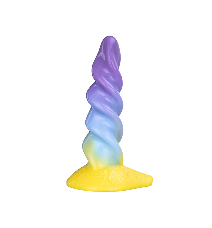 Fantasy Penis Unicorn Rainbow Silicone Suction Cup Dildo
