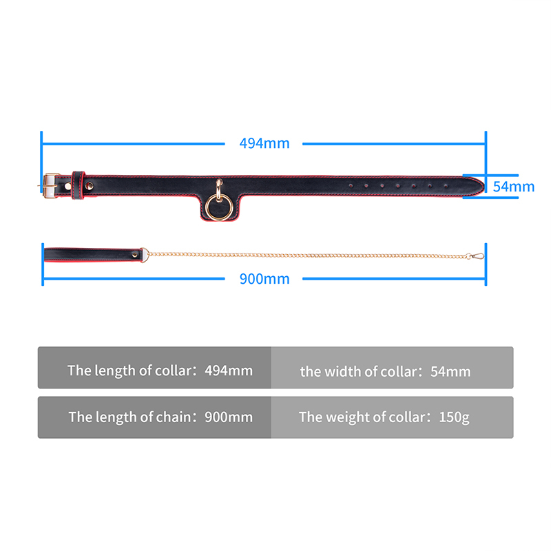 Women Roleplay Sex Toys Adjustable Slave Restraints Adult Products SM Bondage Collar for Couples