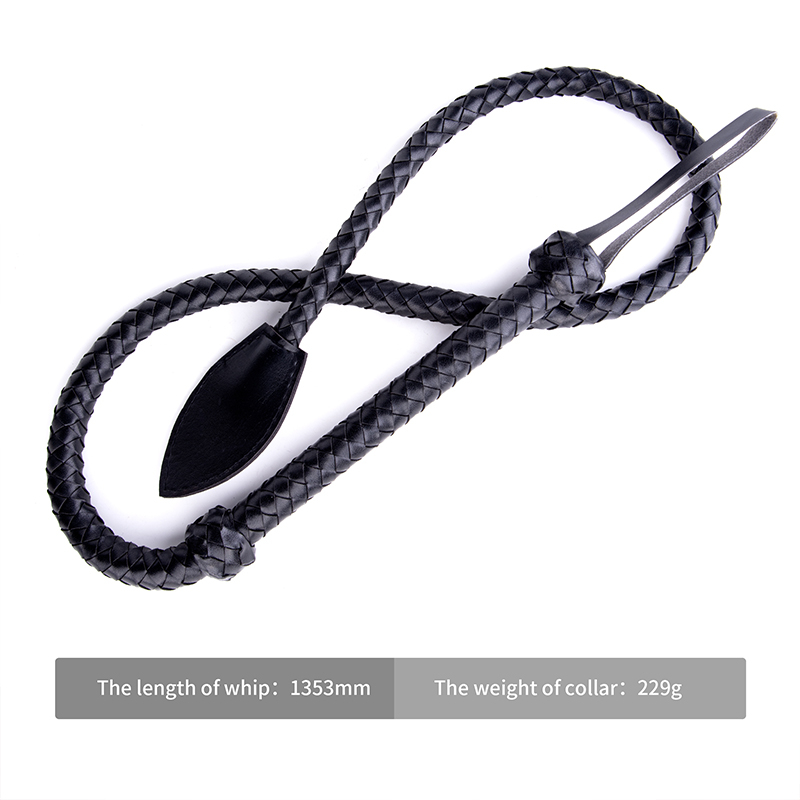 New Style PU Leather Slave Spanking Whip Flogger