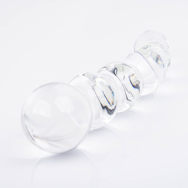 Big Beautiful Crystal Bendy Twist Double Ended Glass Anal Plug