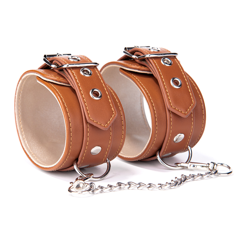 BDSM Erotic Slave PU Leather BDSM Ankle cuffs Anklecuffs Sex Game SM Products Toys