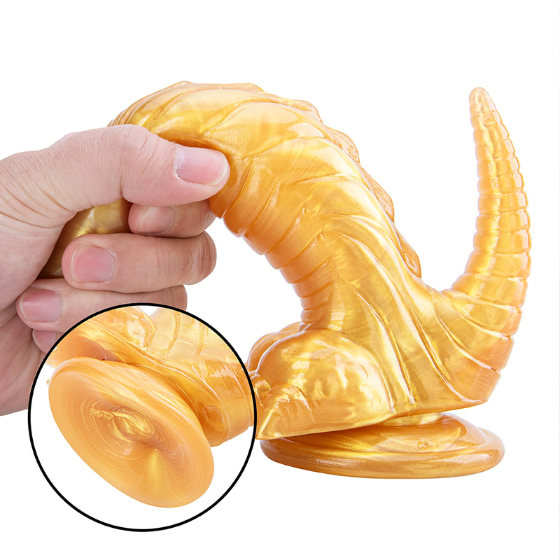 Women's Fantasy Monster Alien Dildo Big Animal Horse Dog Knot Design Thick Huge Anal Dildo with Heating
