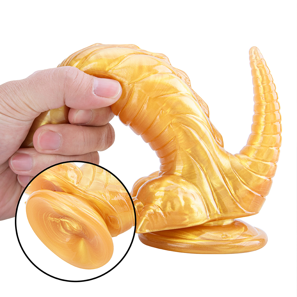 Women's Fantasy Monster Alien Dildo Big Animal Horse Dog Knot Design Thick Huge Anal Dildo with Heating