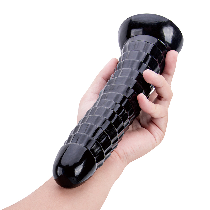 Long Black Dildo with Thick Girth for Gay and Couple Anal Play Body Safe Material Huge Penis Design