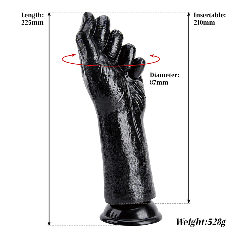 Fantasy Fist Hand Dildo with Anal Plug Design for Women's G Spot Exploration